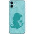 Disney Aladdin Princess Jasmine Silhouette Flower iPhone 12 Skin