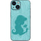 Disney Aladdin Princess Jasmine Silhouette Flower iPhone 13 Mini Skin