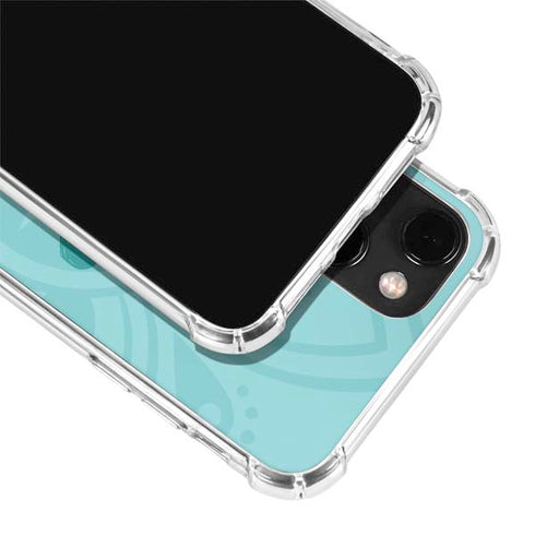 Disney Aladdin Princess Jasmine Silhouette Flower iPhone 14 Plus Clear Case