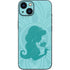 Disney Aladdin Princess Jasmine Silhouette Flower iPhone 15 Plus Skin