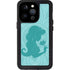 Disney Aladdin Princess Jasmine Silhouette Flower iPhone 14 Pro Waterproof Case