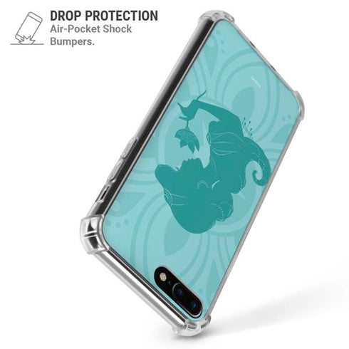 Disney Aladdin Princess Jasmine Silhouette Flower iPhone 7/8 Plus Clear Case