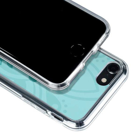 Disney Aladdin Princess Jasmine Silhouette Flower iPhone SE (2nd & 3rd Gen) Clear Case