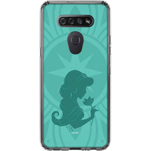 Disney Aladdin Princess Jasmine Silhouette Flower LG K51/Q51 Clear Case