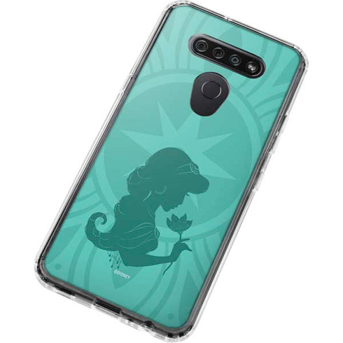 Disney Aladdin Princess Jasmine Silhouette Flower LG K51/Q51 Clear Case