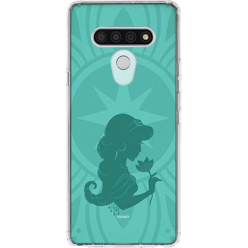 Disney Aladdin Princess Jasmine Silhouette Flower LG Stylo 6 Clear Case