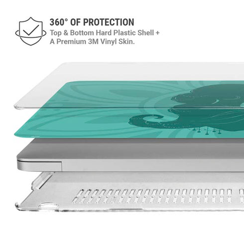 Disney Aladdin Princess Jasmine Silhouette Flower MacBook Air 13in M1 (2021) Case plus Skin