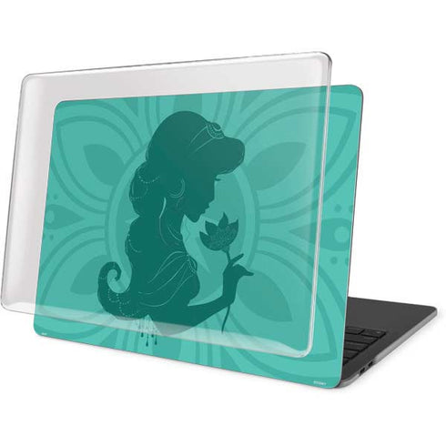 Disney Aladdin Princess Jasmine Silhouette Flower MacBook Pro 13in (2020) Case plus Skin