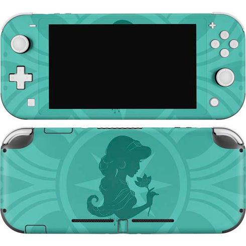 Disney Aladdin Princess Jasmine Silhouette Flower Nintendo Switch Lite Skin