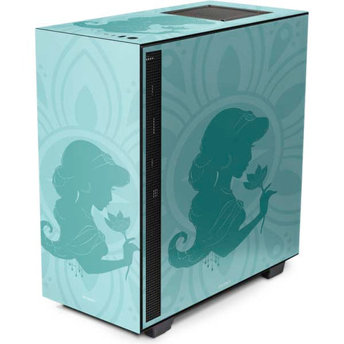 Disney Aladdin Princess Jasmine Silhouette Flower NZXT H510 Compact ATX Mid-Tower Case Skin