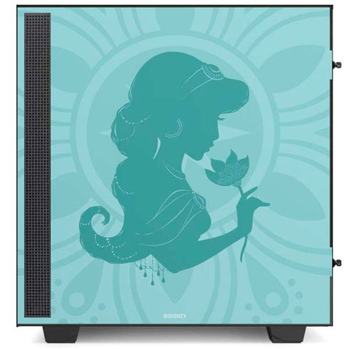 Disney Aladdin Princess Jasmine Silhouette Flower NZXT H510 Compact ATX Mid-Tower Case Skin