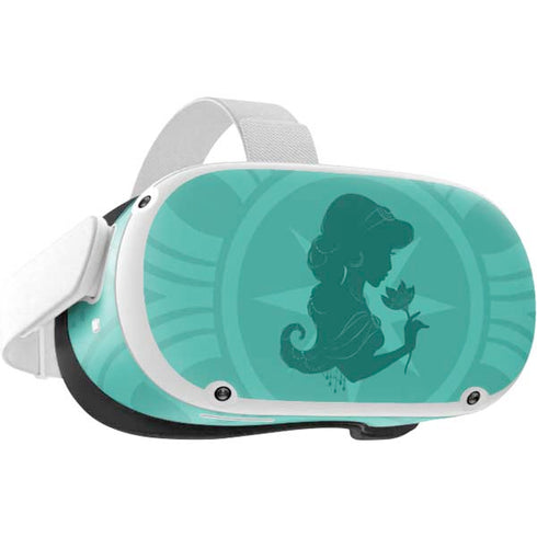 Disney Aladdin Princess Jasmine Silhouette Flower Oculus Quest 2 Skin