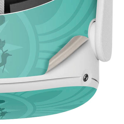 Disney Aladdin Princess Jasmine Silhouette Flower Oculus Quest 2 Skin