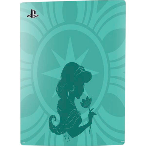 Disney Aladdin Princess Jasmine Silhouette Flower PS5 Console Skin