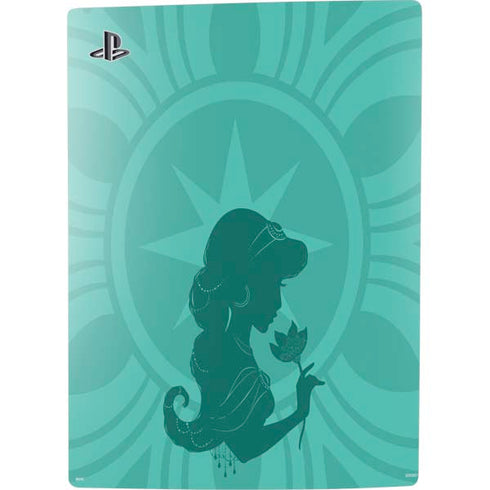 Disney Aladdin Princess Jasmine Silhouette Flower PS5 Digital Edition Console Skin