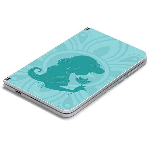 Disney Aladdin Princess Jasmine Silhouette Flower Surface Duo Skin