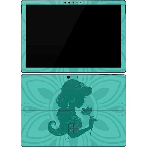 Disney Aladdin Princess Jasmine Silhouette Flower Surface Pro 7 Skin
