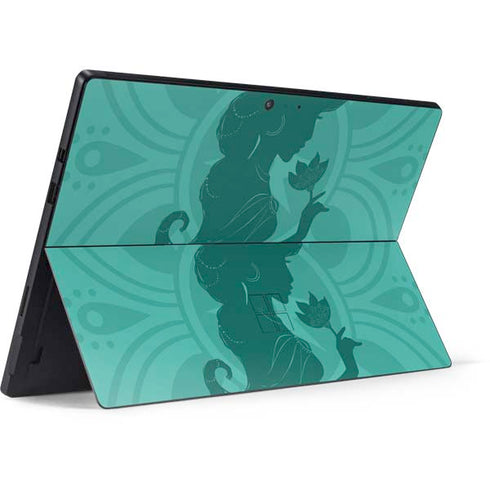 Disney Aladdin Princess Jasmine Silhouette Flower Surface Pro 7 Skin