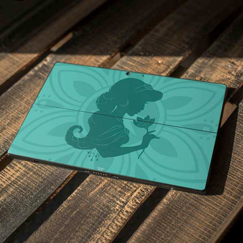 Disney Aladdin Princess Jasmine Silhouette Flower Surface Pro 7 Skin