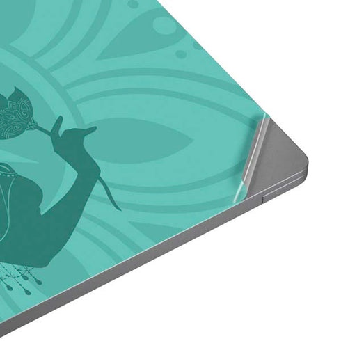 Disney Aladdin Princess Jasmine Silhouette Flower Universal Laptop 13in (10.6 x 7.6in) Skin