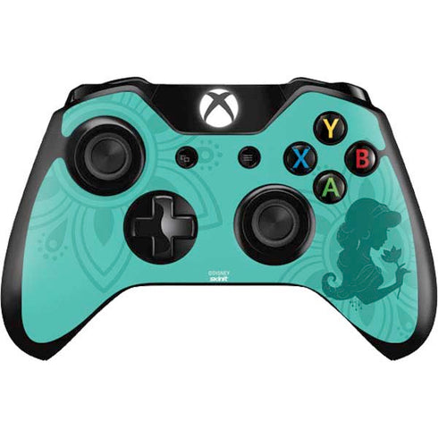 Disney Aladdin Princess Jasmine Silhouette Flower Xbox One Controller Skin