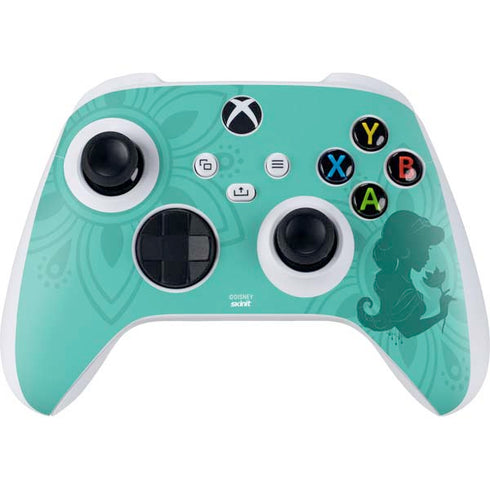 Disney Aladdin Princess Jasmine Silhouette Flower Xbox Series S Controller Skin