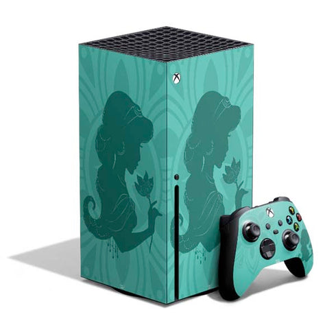 Disney Aladdin Princess Jasmine Silhouette Flower Xbox Series X Bundle Skin