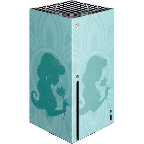 Disney Aladdin Princess Jasmine Silhouette Flower Xbox Series X Console Skin