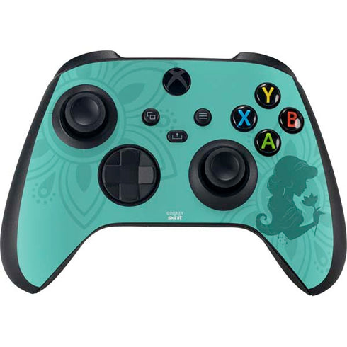 Disney Aladdin Princess Jasmine Silhouette Flower Xbox Series X Controller Skin