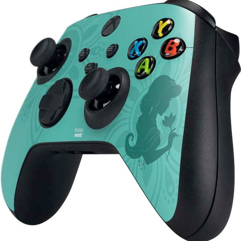 Disney Aladdin Princess Jasmine Silhouette Flower Xbox Series X Controller Skin