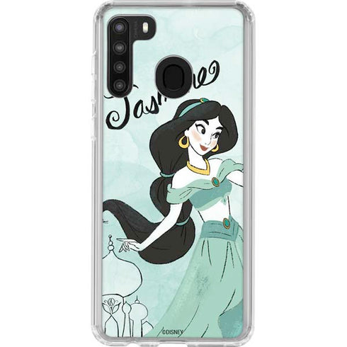 Disney Princess Jasmine Art Galaxy A21 Clear Case