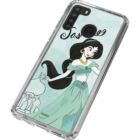 Disney Princess Jasmine Art Galaxy A21 Clear Case
