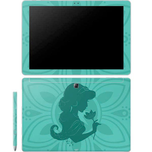 Disney Aladdin Princess Jasmine Silhouette Flower Galaxy Book 12in Skin