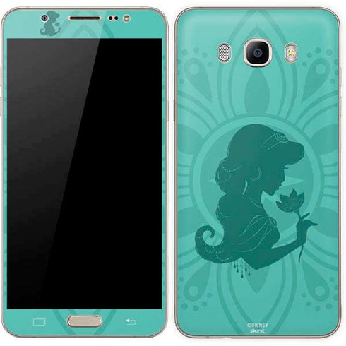 Disney Aladdin Princess Jasmine Silhouette Flower Galaxy J7 Skin