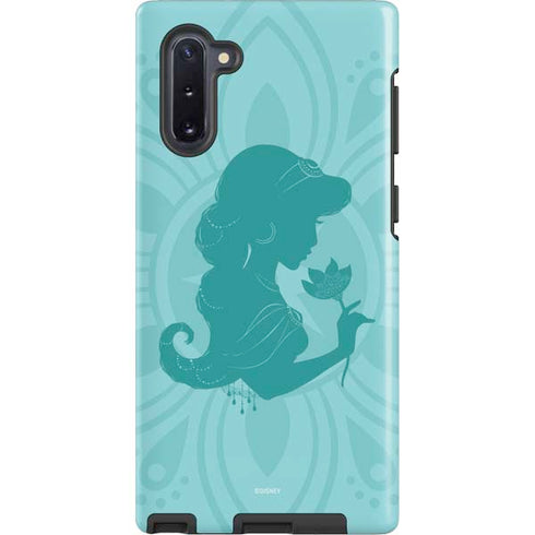 Disney Aladdin Princess Jasmine Silhouette Flower Galaxy Note 10 Pro Case