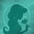 Disney Aladdin Princess Jasmine Silhouette Flower Galaxy Note 8 Skin