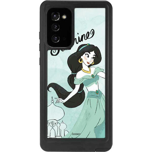 Disney Princess Jasmine Art Galaxy Note20 5G Waterproof Case