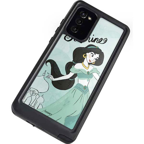 Disney Princess Jasmine Art Galaxy Note20 5G Waterproof Case
