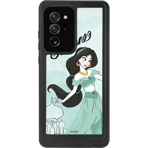 Disney Princess Jasmine Art Galaxy Note20 Ultra 5G Waterproof Case