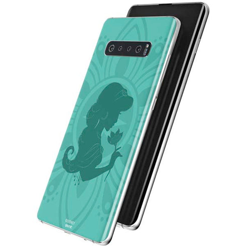 Disney Aladdin Princess Jasmine Silhouette Flower Galaxy S10 Plus Skin