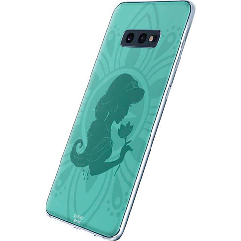 Disney Aladdin Princess Jasmine Silhouette Flower Galaxy S10e Skin