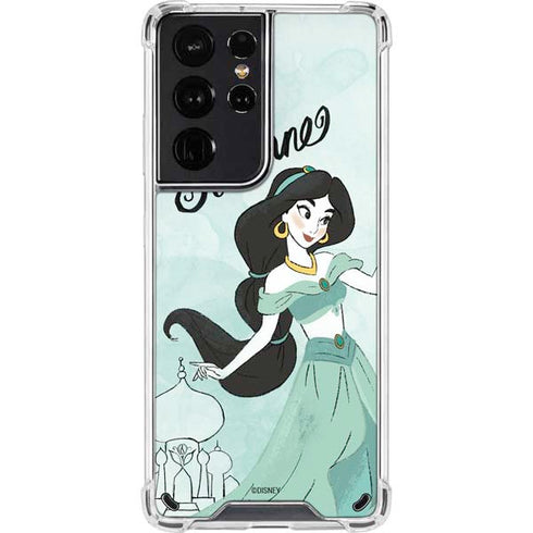 Disney Princess Jasmine Art Galaxy S21 Ultra 5G Clear Case