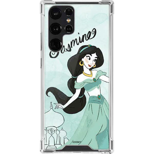 Disney Princess Jasmine Art Galaxy S22 Ultra Clear Case