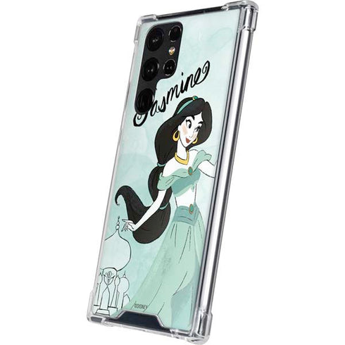 Disney Princess Jasmine Art Galaxy S22 Ultra Clear Case