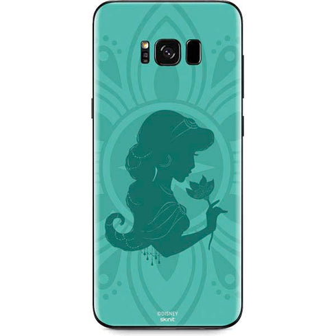 Disney Aladdin Princess Jasmine Silhouette Flower Galaxy S8 Plus Skin