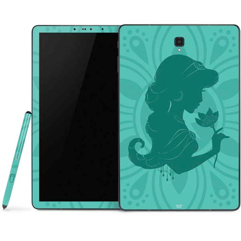 Disney Aladdin Princess Jasmine Silhouette Flower Samsung Galaxy Tab Skin