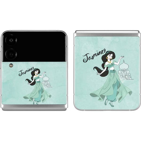 Disney Princess Jasmine Art Galaxy Z Flip4 5G Skin