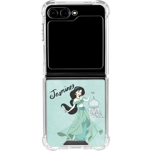 Disney Princess Jasmine Galaxy Z Flip5 5G Clear Case