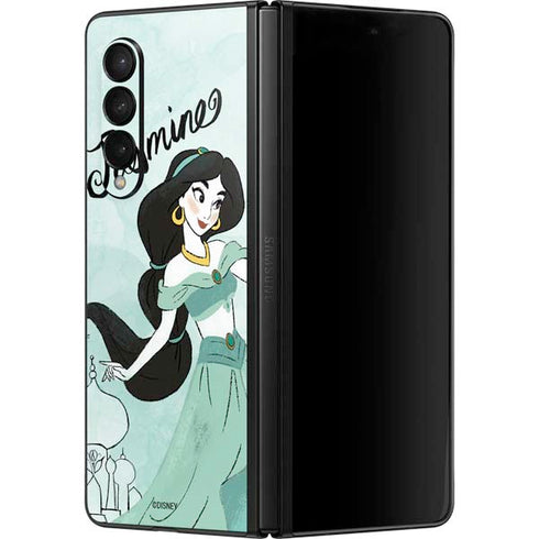 Disney Princess Jasmine Art Galaxy Z Fold3 5G Skin