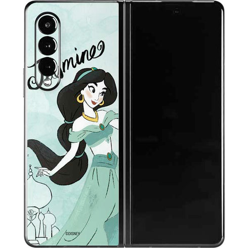 Disney Princess Jasmine Art Galaxy Z Fold3 5G Skin